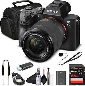Sony Alpha 7 III Mirrorless Camera with 28-70mm Lens & Card Reader Bundle