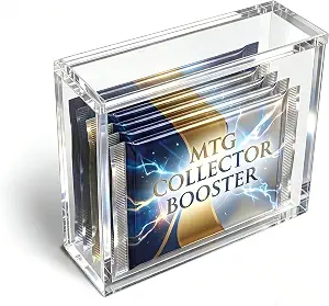 Acrylic Case Compatible with MTG Collector Booster Pack Clear Sliding Lid