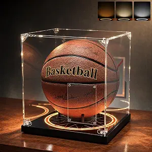Basketball Display Case with LED Light