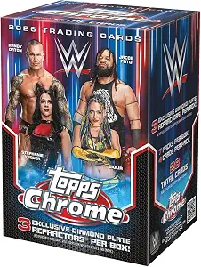 2026 Topps Chrome WWE Blaster Box (28 Cards/Box)