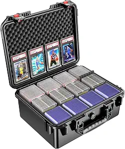 Graded Card Case Storage Box: Waterproof Hard Case for PSA BGS SGC & Sports
