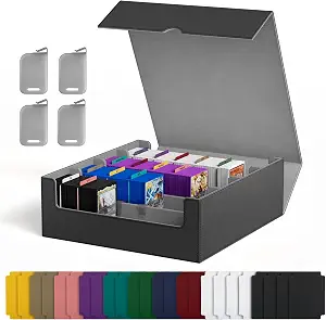 UAONO Trading Card Storage Box Holds 3200+ Cards, Bulk Card Storage