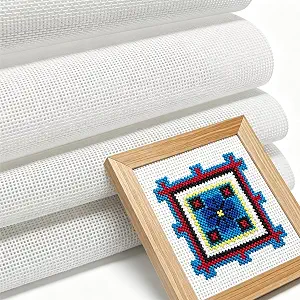 4 Pack Needlepoint Canvas 18x12 Inch, 18 Mesh