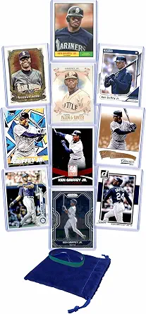 Ken Griffey Jr. Cards (10) Assorted Baseball Card Gift Pack - Seattle Mariners