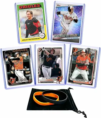Adley Rutschman (5) Assorted Baseball Cards Gift Pack - Baltimore Orioles