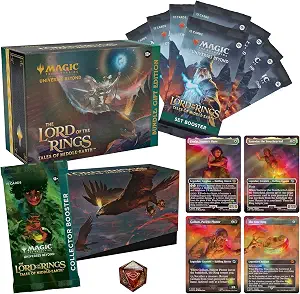 Magic: The Gathering The Lord of The Rings: Tales of Middle-Earth Gift Bundle - 8 Set Boosters, 1 Collector Booster + Accessories