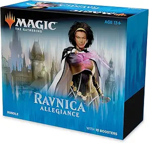 Magic: The Gathering Ravnica Allegiance Bundle | 10 Booster Packs + Land Cards (230 Cards) | Accessories