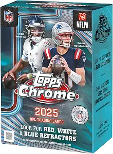 2025 Topps Chrome NFL Football - Factory Sealed - Value Box