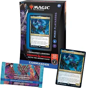 Magic The Gathering Commander Legends: Battle for Baldur’s Gate Commander Deck – Mind Flayarrrs + Collector Booster Sample Pack