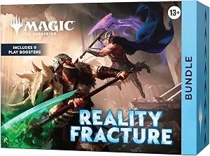 Magic: The Gathering Reality Fracture Bundle | Includes 9 Play Boosters, 30 Lands, 1 Foil Alt-Art Promo Card + Exclusive Accessories
