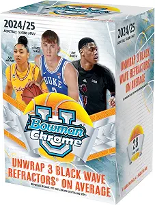2024/25 Bowman University Chrome NCAA Basketball Factory Sealed Value Box - College Team Sets
