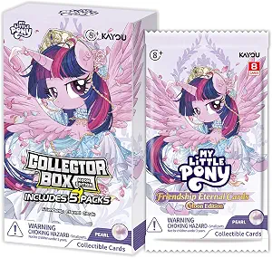 Kayou My Little Pony Friendship Eternal Cards, Moon Edition, Series 3, Collectible Trading Card, Paper, 5 Packs, 8 Cards/Pack