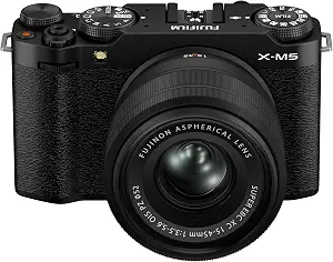 Fujifilm X-M5 Mirrorless Camera (Black) with XC 15-45mm F3.5-5.6 OIS PZ Lens Kit