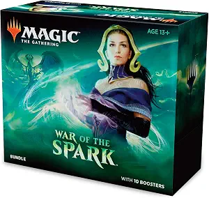 Magic: The Gathering War of The Spark Bundle | 10 Booster Packs | Accessories | Planeswalker in Every Pack