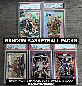 Basketball Hot Packs - 15 Cards - 6 Rookies - Look for Autographs - Graded
