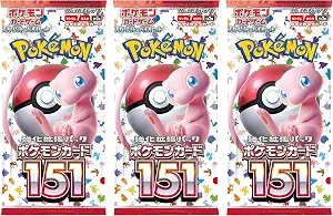 (3 Packs) Pokemon Card Game Japanese 151 SV2a Booster Pack (7 Cards Per Pack)