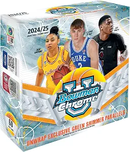 2024/25 Bowman University Chrome NCAA Basketball Factory Sealed Mega Box - College Team Sets