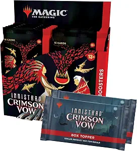 Magic: The Gathering Innistrad: Crimson Vow Collector Booster Box | 12 Packs + 2 Dracula Box Toppers (182 Magic Cards)