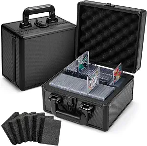 FunGuys TopLoader Storage Box - Holds 400+ Trading Cards, One Touch Card Holder