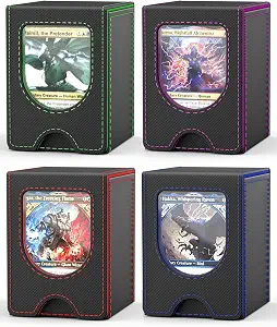 Card Deck Box for MTG Commander, fits 100+ Double-Sleeved Cards