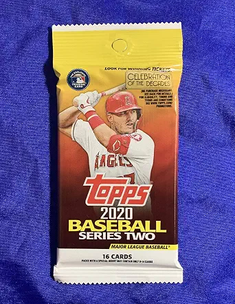Factory-Sealed 2020 Topps Baseball Series Two Sixteen-Card Hanger Pack - MLB Trading Cards