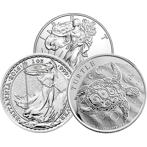 1 oz Silver Coin (any mint, varied condition)