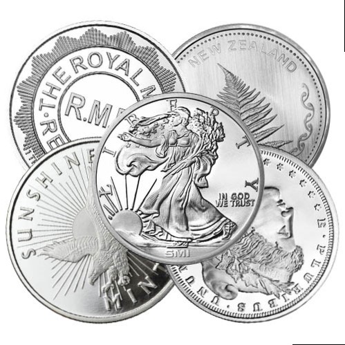 1 oz Silver Round (any mint, varied condition)