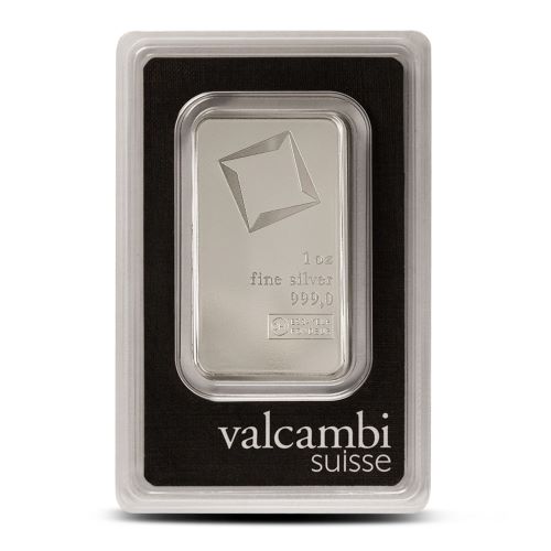 1 oz Valcambi Silver Bar