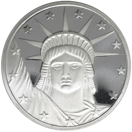STM Silver 1 oz Lady Liberty Round