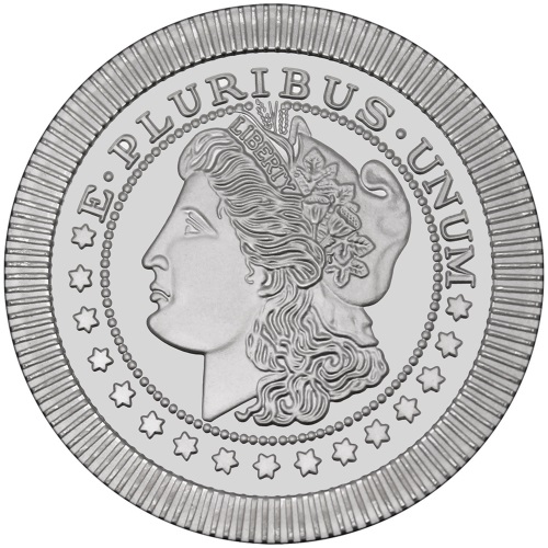 STM Silver 1 oz Morgan Stackable Round