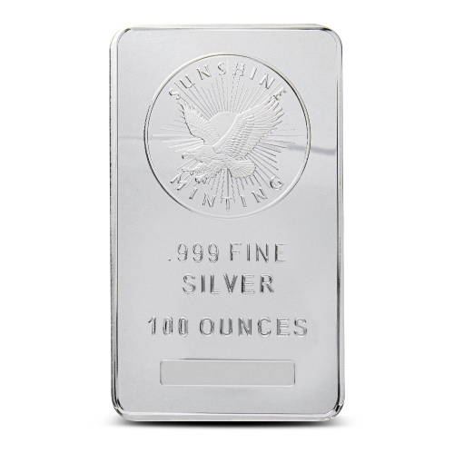 Sunshine Silver Bar 100 oz