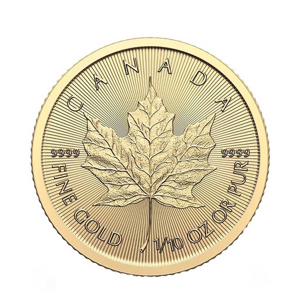 2026 $5 Gold Canadian Maple Leaf .9999 1/10 oz Brilliant Uncirculated