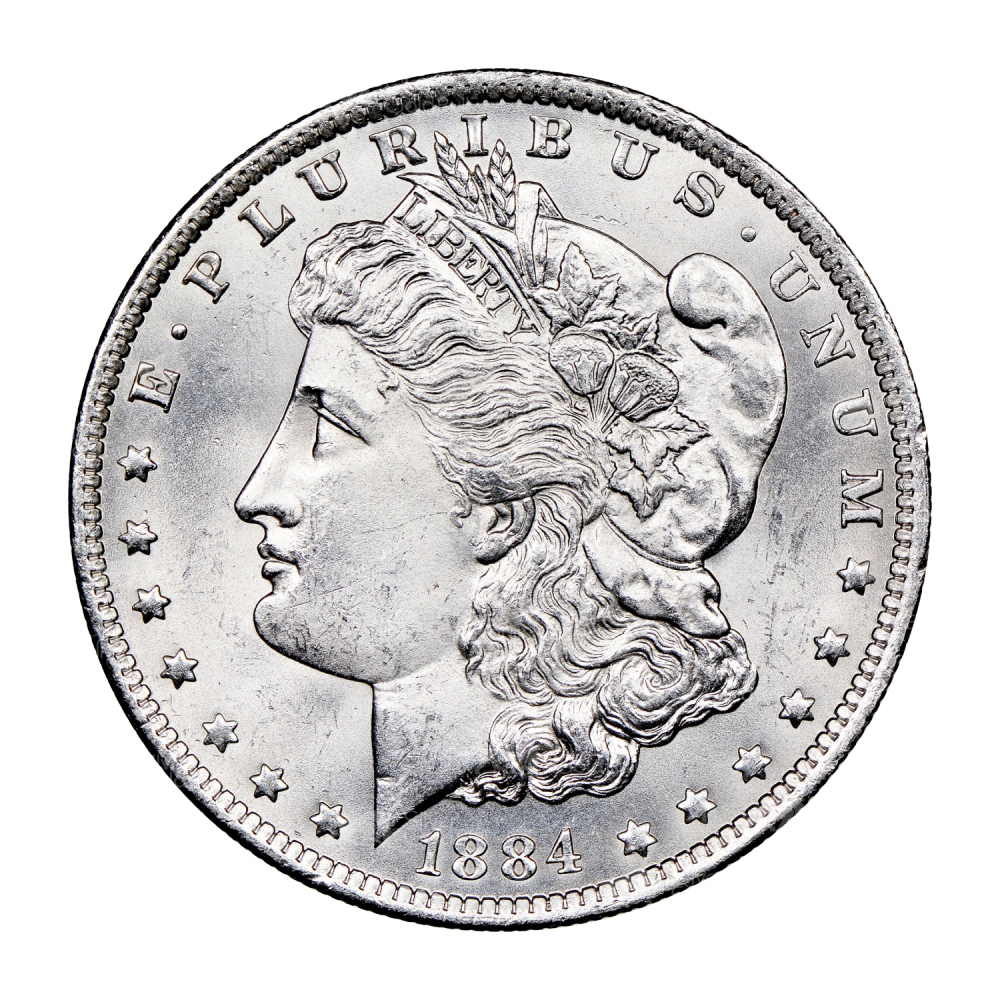 1884 Binion Collection 'O' Morgan Silver Dollar NGC BU Silver Coin | United States Mint