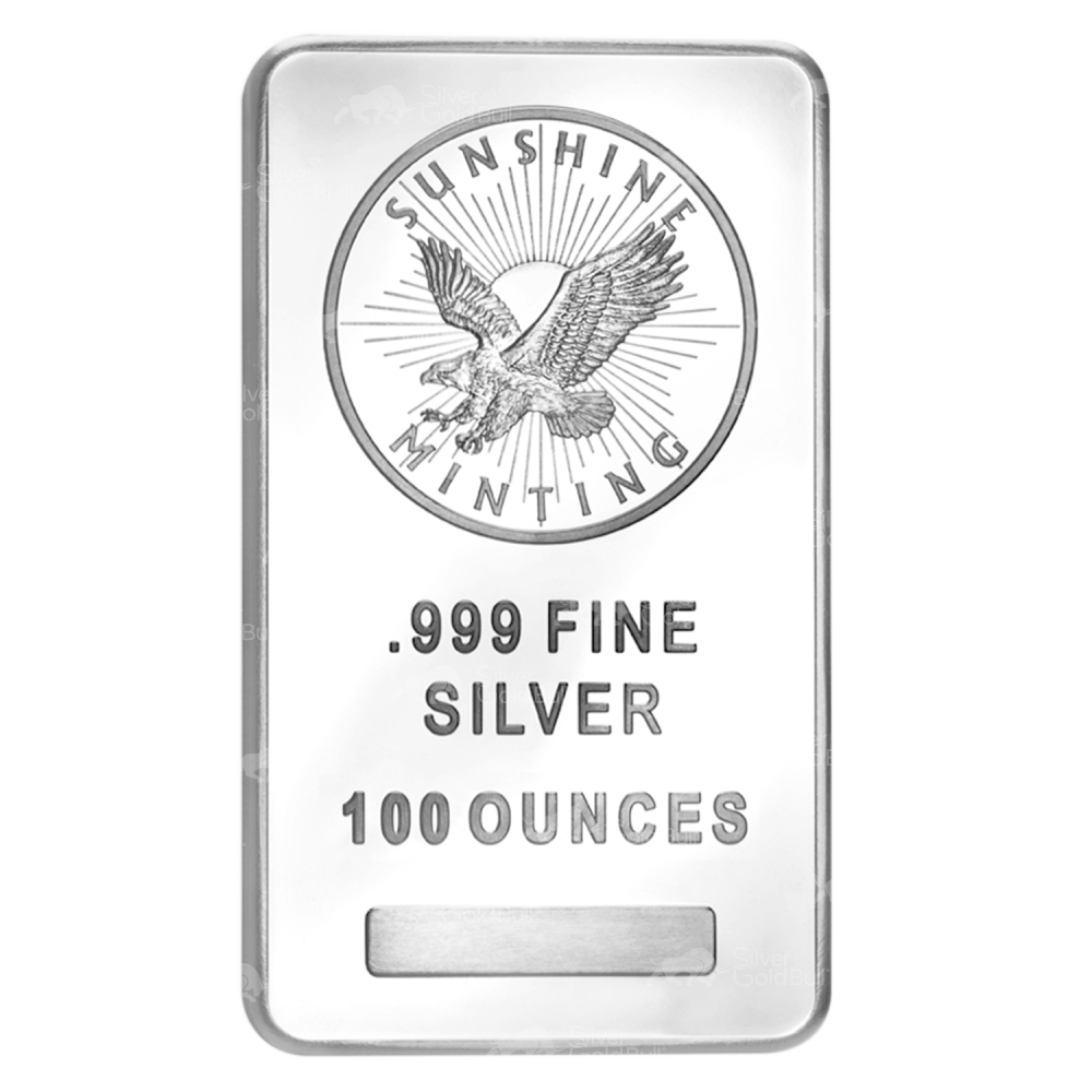 100 oz Sunshine Mint Silver Bar | CW Tradeshow2