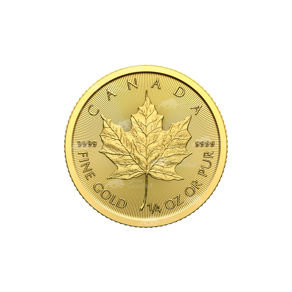 1/4 oz 2024 Royal Canadian Mint Canadian Maple Leaf Gold Coin | CW