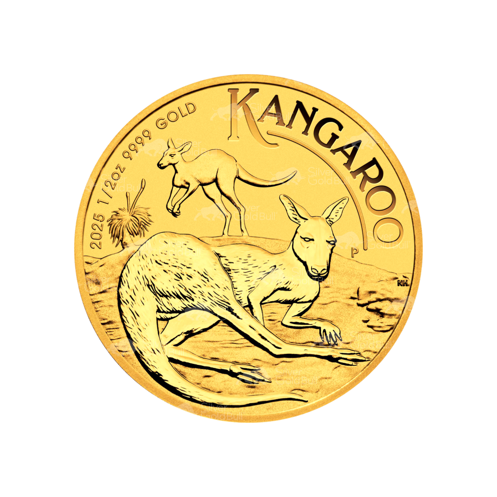 1/2 oz 2025 Australian Kangaroo Gold Coin | Perth Mint
