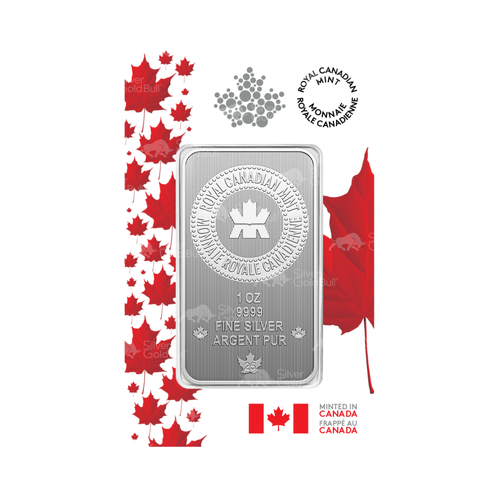 1 oz 2025 Royal Canadian Mint Proudly Canadian Special Edition Silver Bar | CW