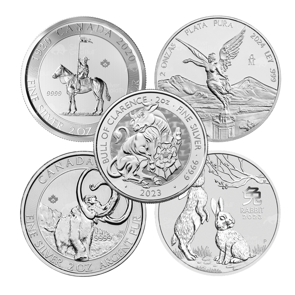 2 oz Our Choice of New Sovereign Mint Silver Coin