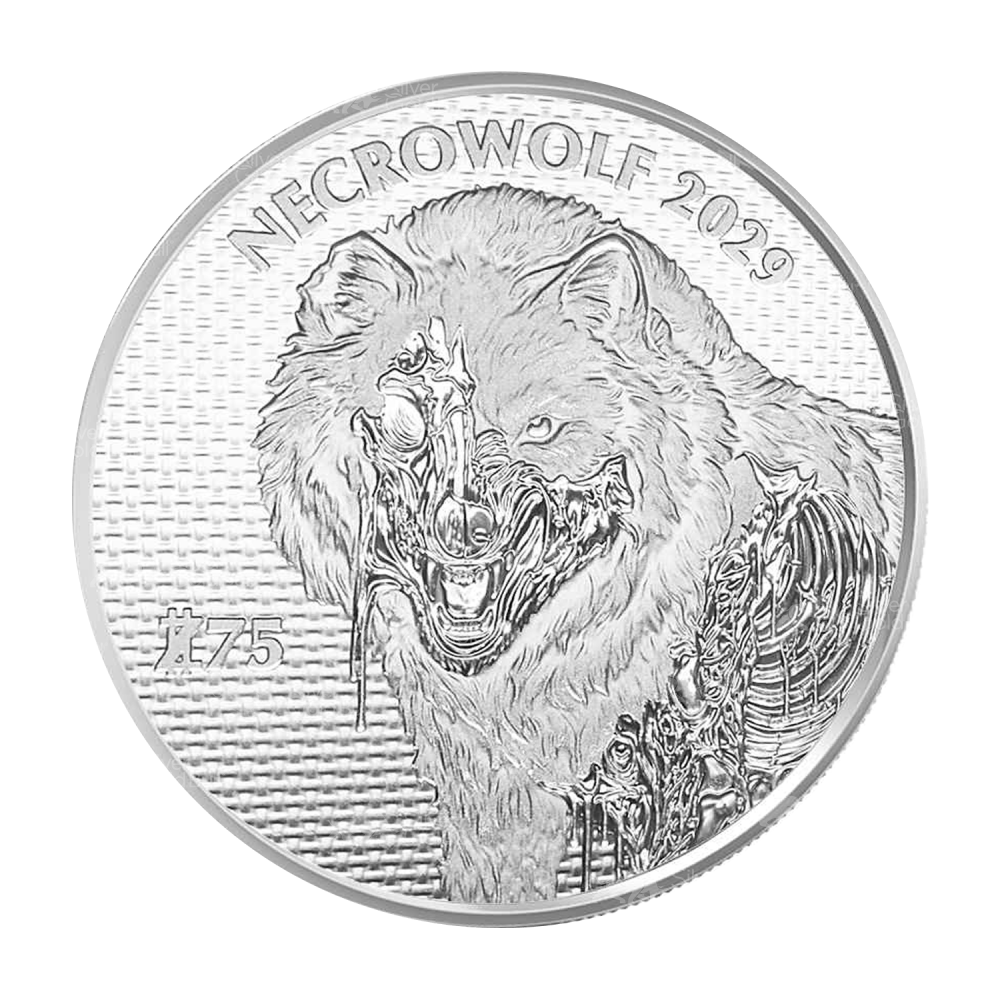 1 oz Zombucks World: Necrowolf Silver Round | Sunshine Minting
