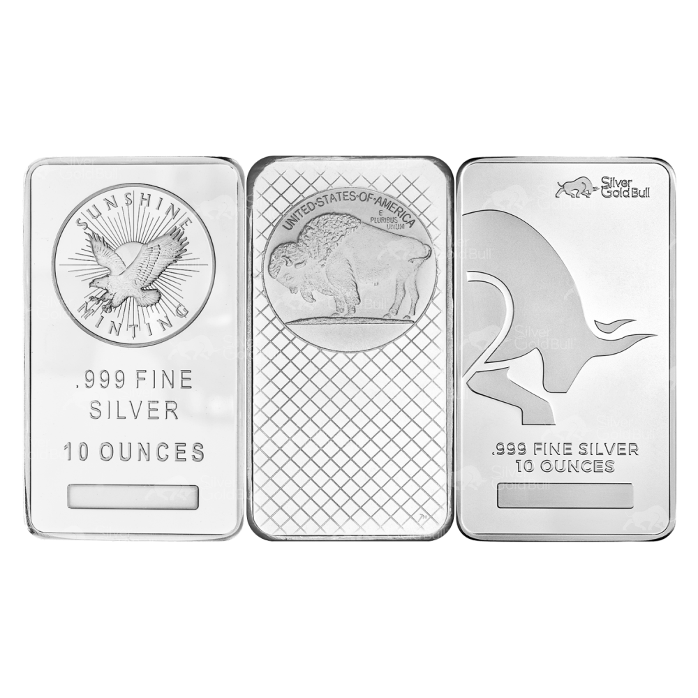 10 oz Pure Assorted Silver Bar