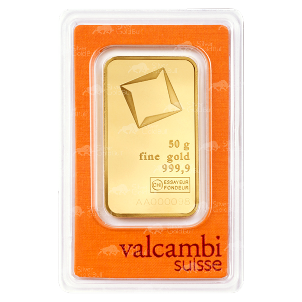 50 gram Gold Bar | Valcambi