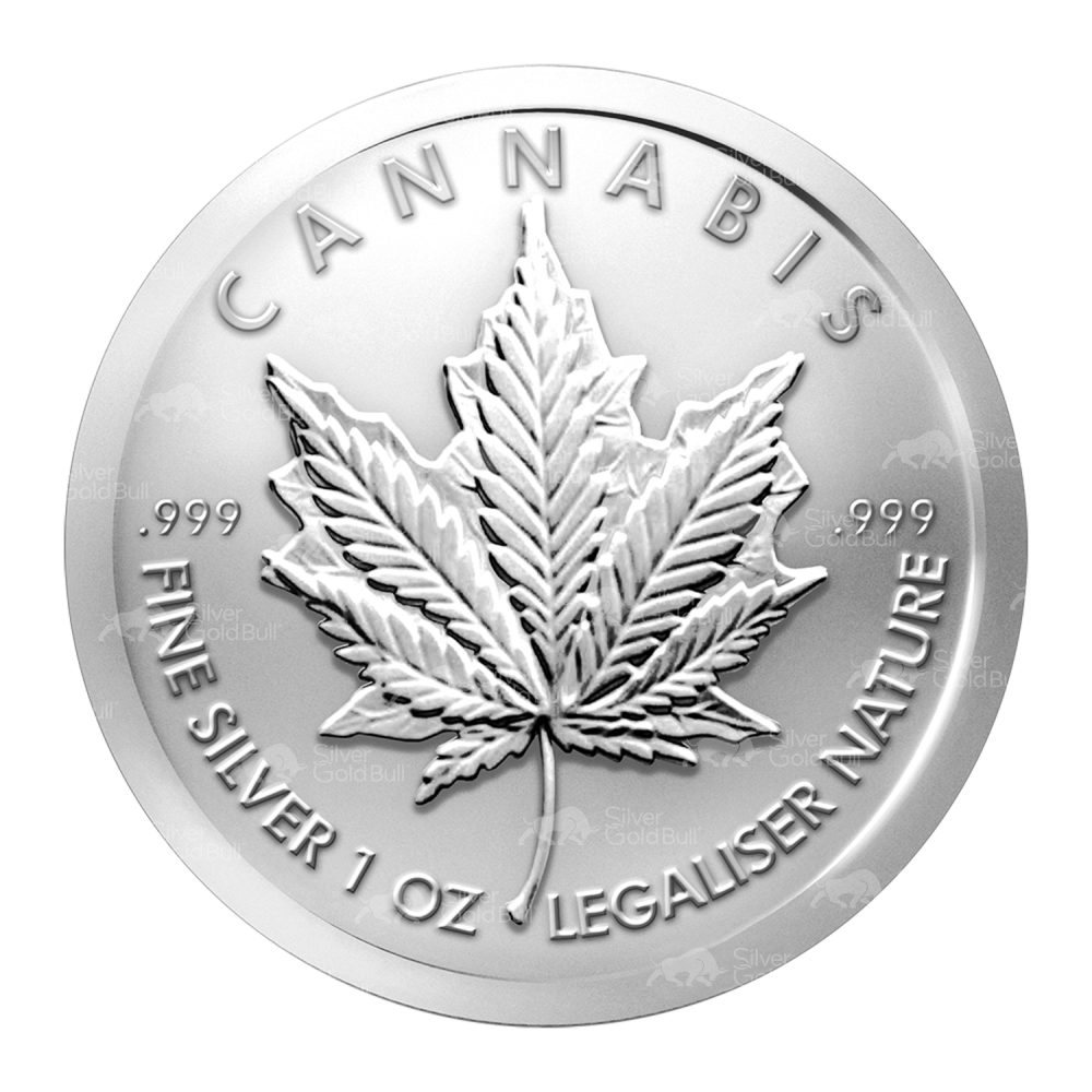 1 oz 2016 Cannabis Silver Round | Silver Shield
