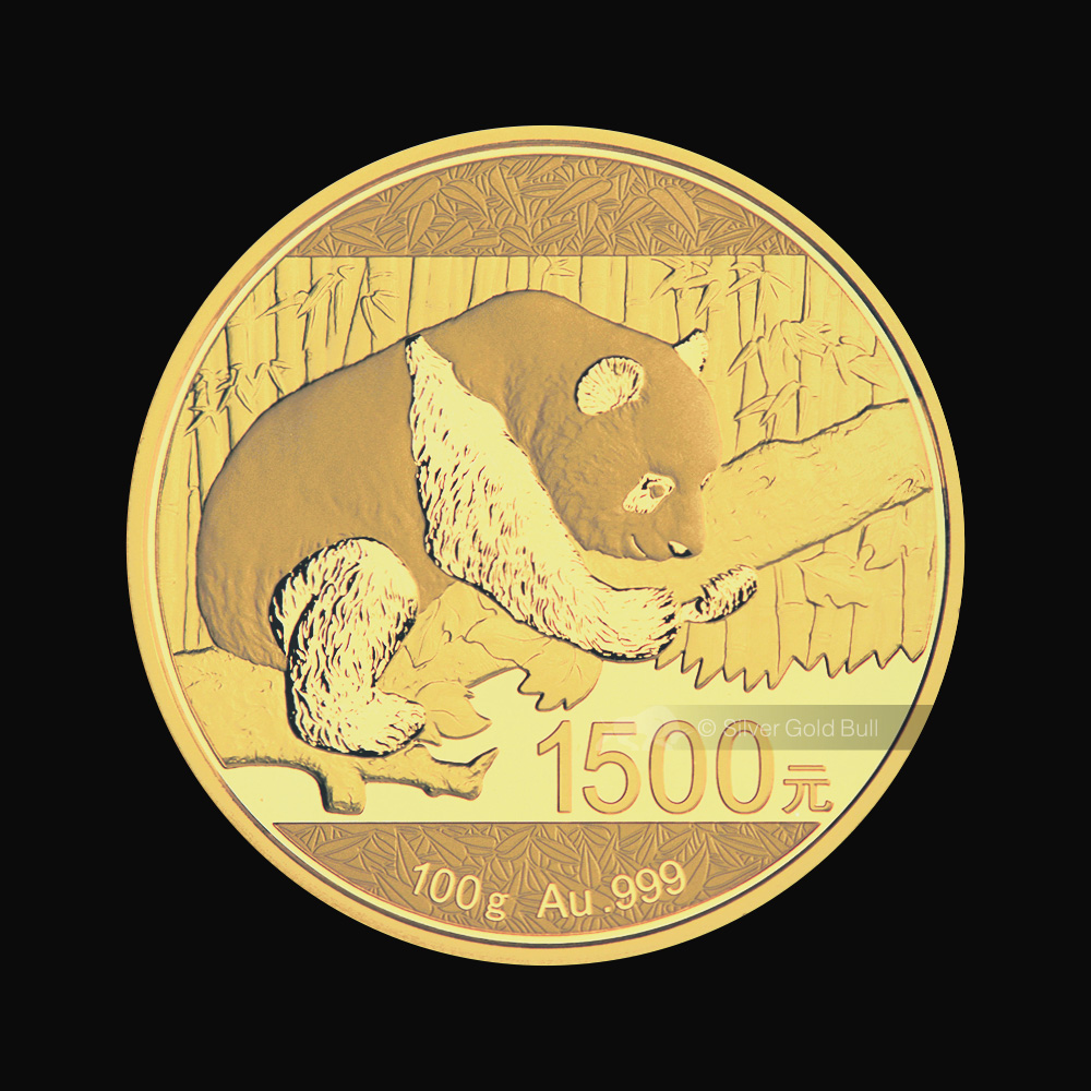 100 gram 2016 Chinese Panda Gold Spotted Proof Coin | Chinese Mint