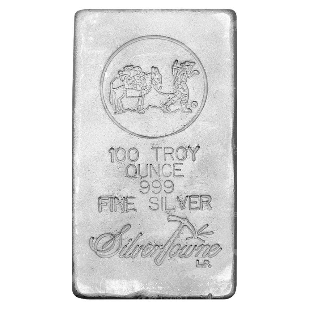 100 oz Silver Bar | Silvertowne Mint