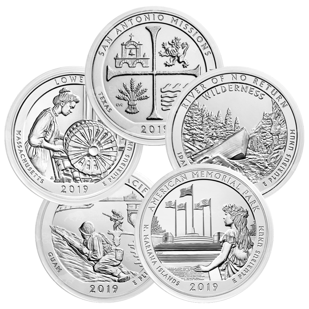 5 oz Random Year America the Beautiful Silver Coin | United States Mint