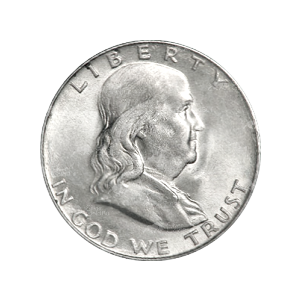 Random Year Franklin Half Dollar 90% Pure Circulation Silver Coin | United States Mint