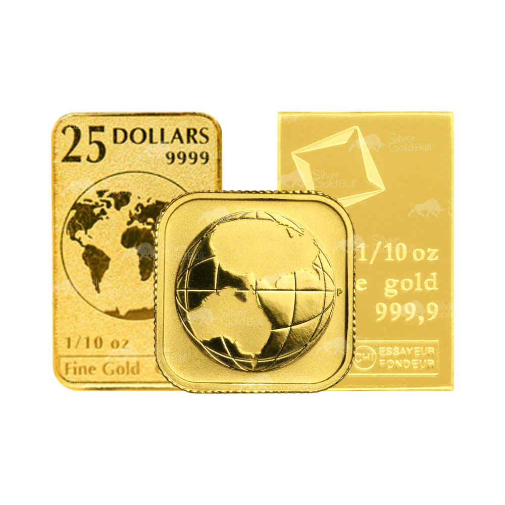 1/10 oz Assorted Gold Bar