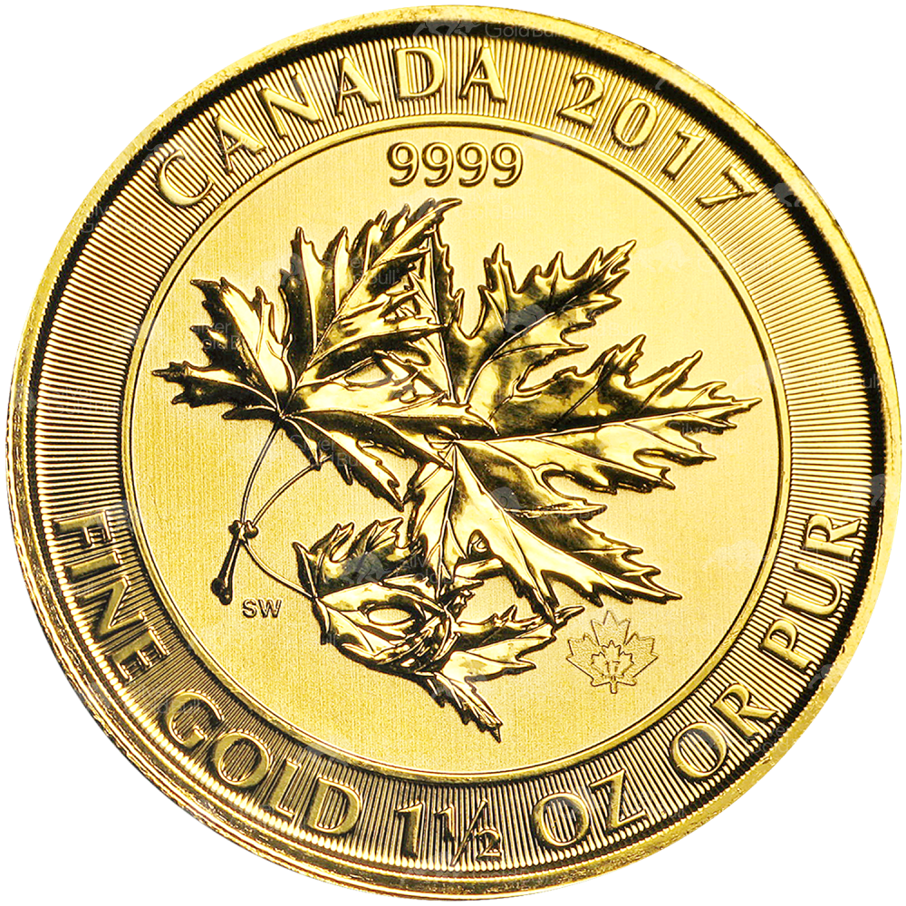 1.5 oz Random Year Canadian Maple Leaf Superleaf Gold Coin | Royal Canadian Mint
