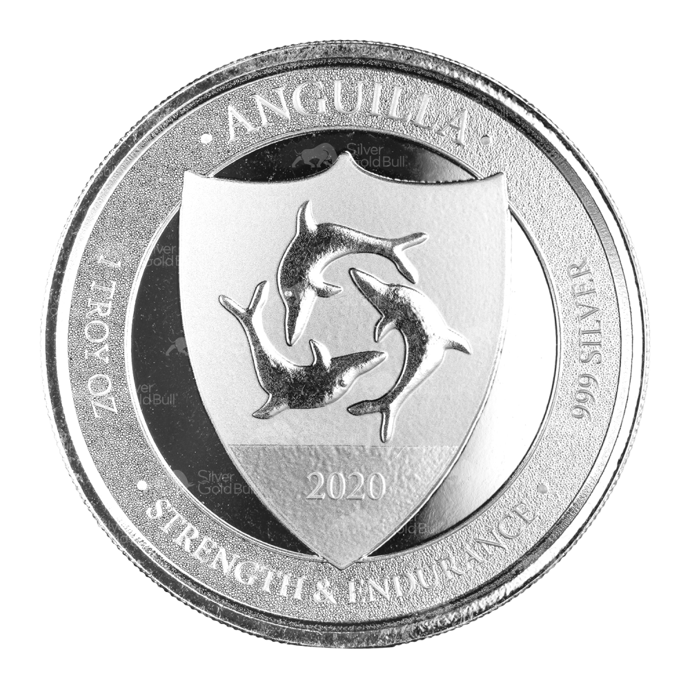 1 oz 2020 EC8 Anguilla Coat of Arms Silver Coin | Scottsdale Mint