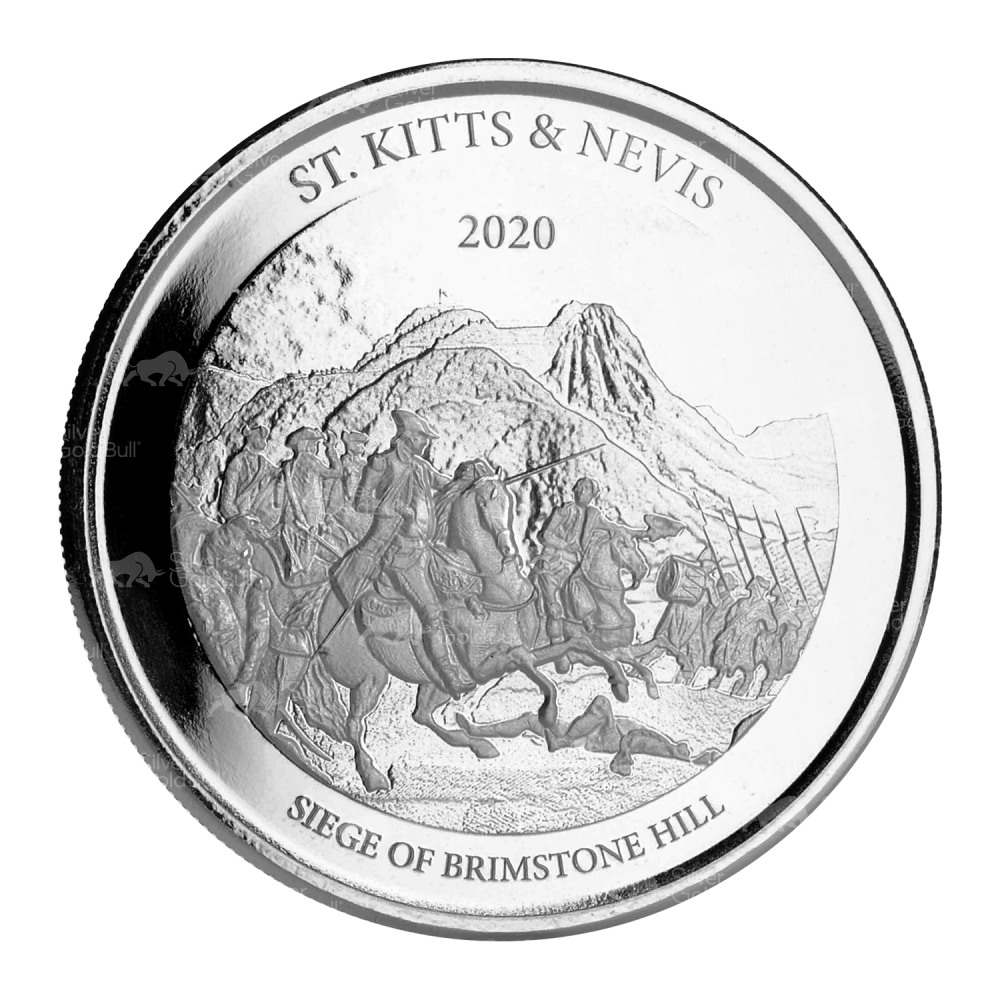 1 oz 2020 EC8 St. Kitts and Nevis Brimstone Silver Coin | Scottsdale Mint